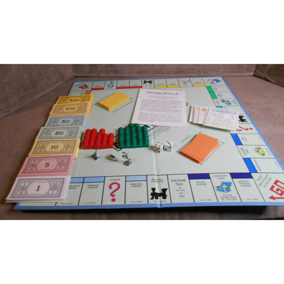 Monopoly Parker Bros no 0009 Boardgame Complete Vintage 1985 - Picture 4 of 11